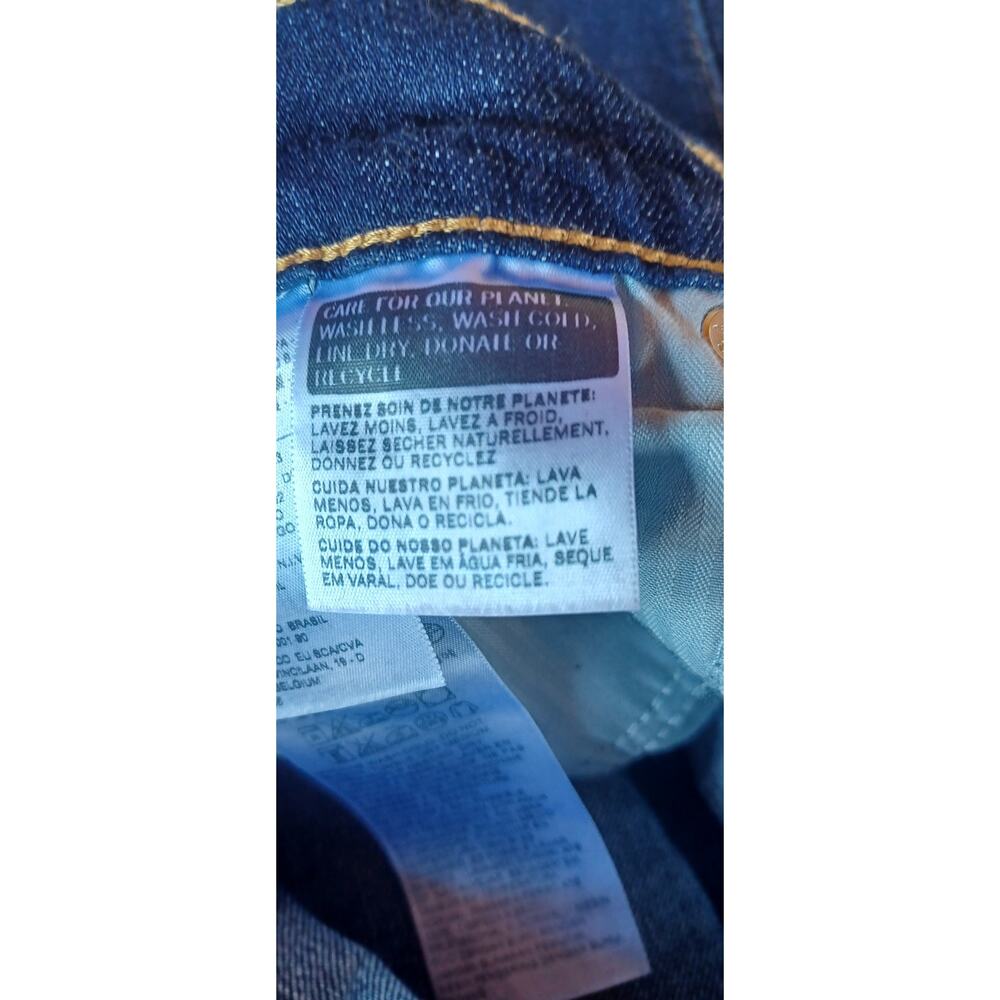 Levi's Dark Wash Boyfriend Jeans Women's Size 16 (36" Waist) Short Inseam - Picture 9 of 9